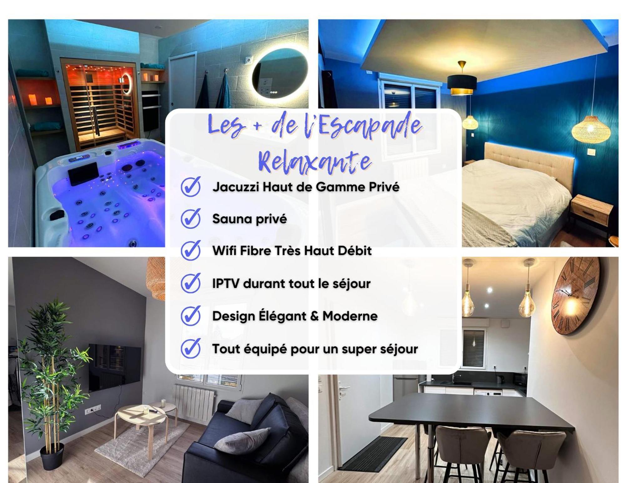 Escapade Relaxante - Spa - Jacuzzi - Sauna - Prives LʼIsle-Adam Exterior foto